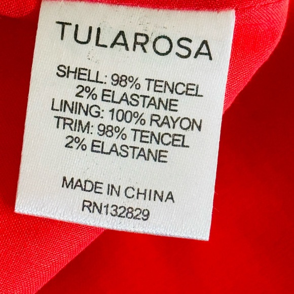 TULAROSA Isabeli Jumpsuit Bright Red ❤️ - Picture 9 of 9